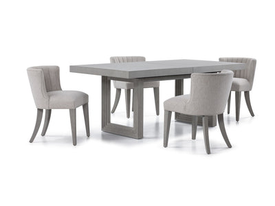 Cascade 5-Piece Extendable Dining Table Set - Dovetail Grey