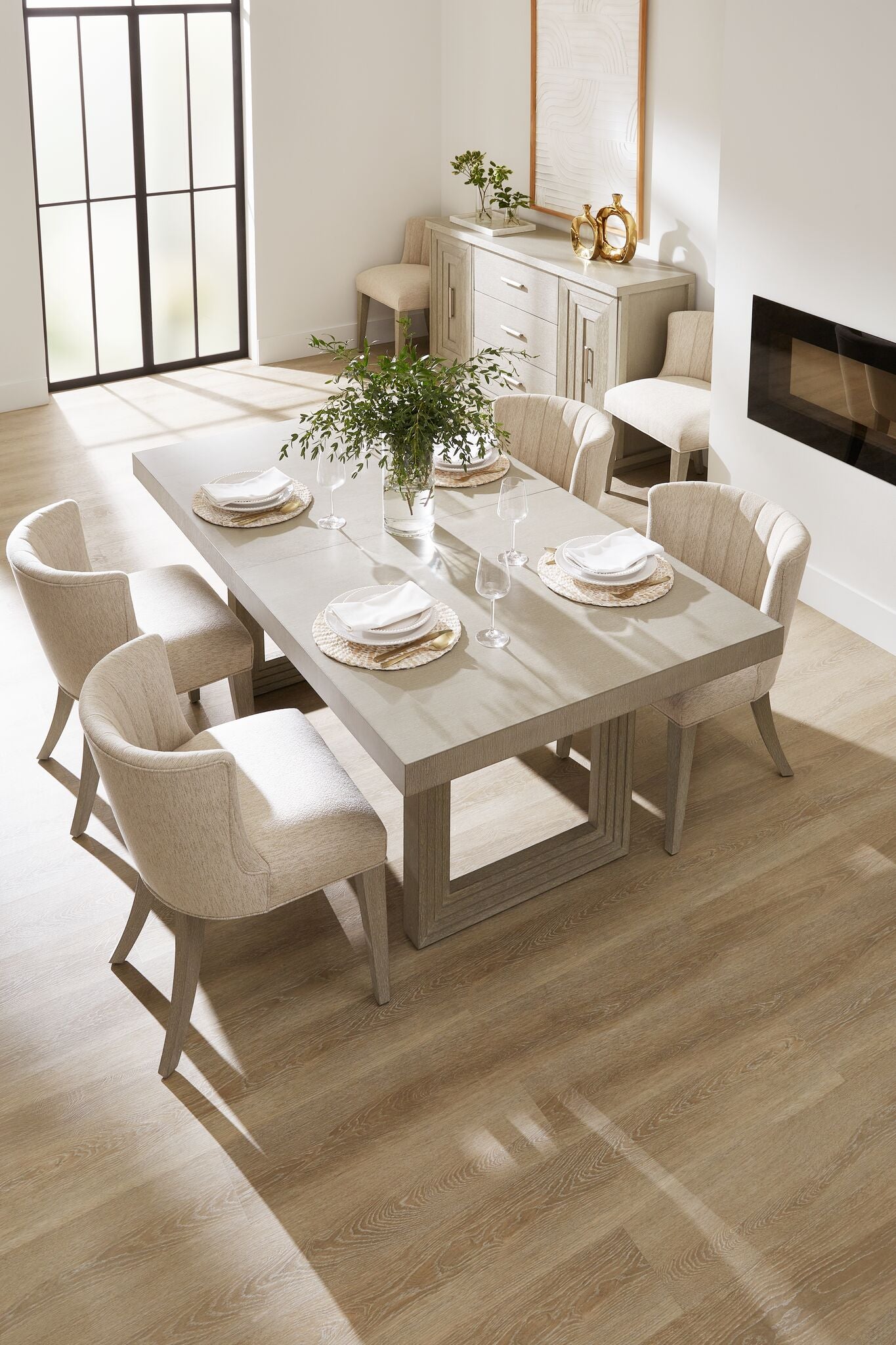 Cascade Extendable Dining Table - Dovetail Grey