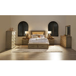 Cascade 3-Piece King Storage Bench Bed - Dovetail Grey