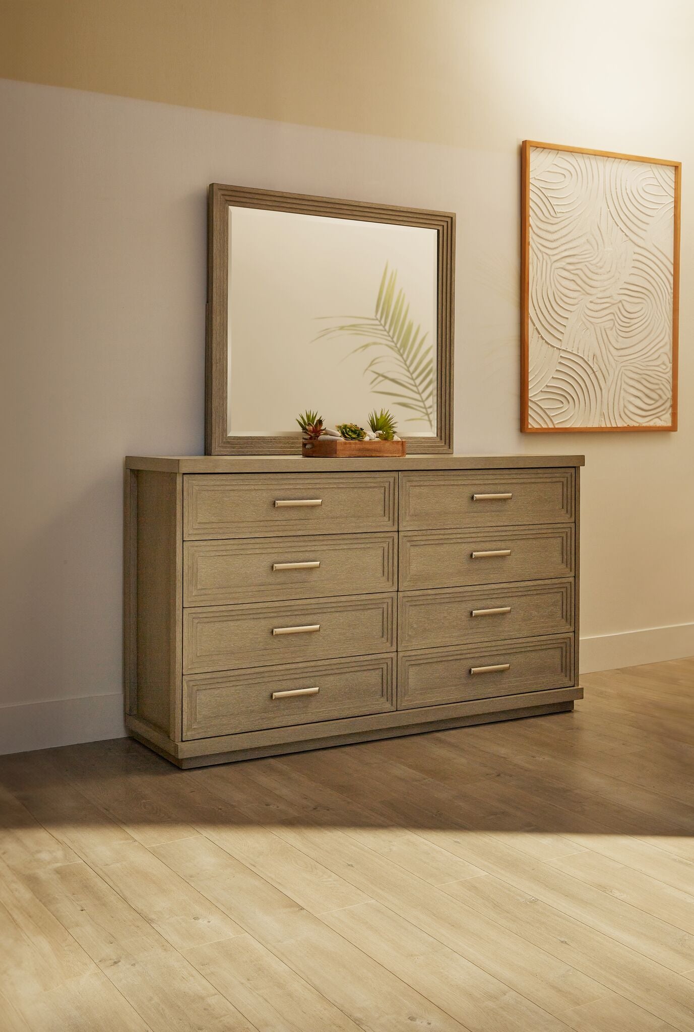 Cascade 8 Drawer Dresser - Dovetail Grey