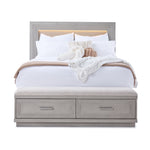 Cascade 3-Piece King Storage Bench Bed - Dovetail Grey