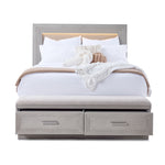 Cascade 3-Piece King Storage Bench Bed - Dovetail Grey