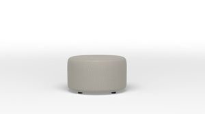 Celeste Round Ottoman - Stucco Beige