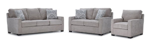 Charlotte Sofa, Loveseat and Chair Set - Sand