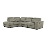 Colorado 4-Piece Sectional with Left-Facing Chaise - Silver