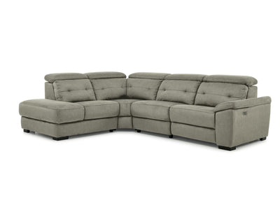 Colorado 4-Piece Sectional with Left-Facing Chaise - Silver