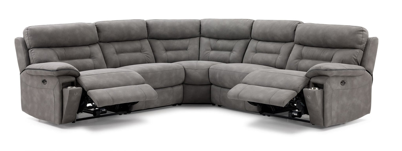 Dawson 5-Piece Power Reclining Sectional - Graphite