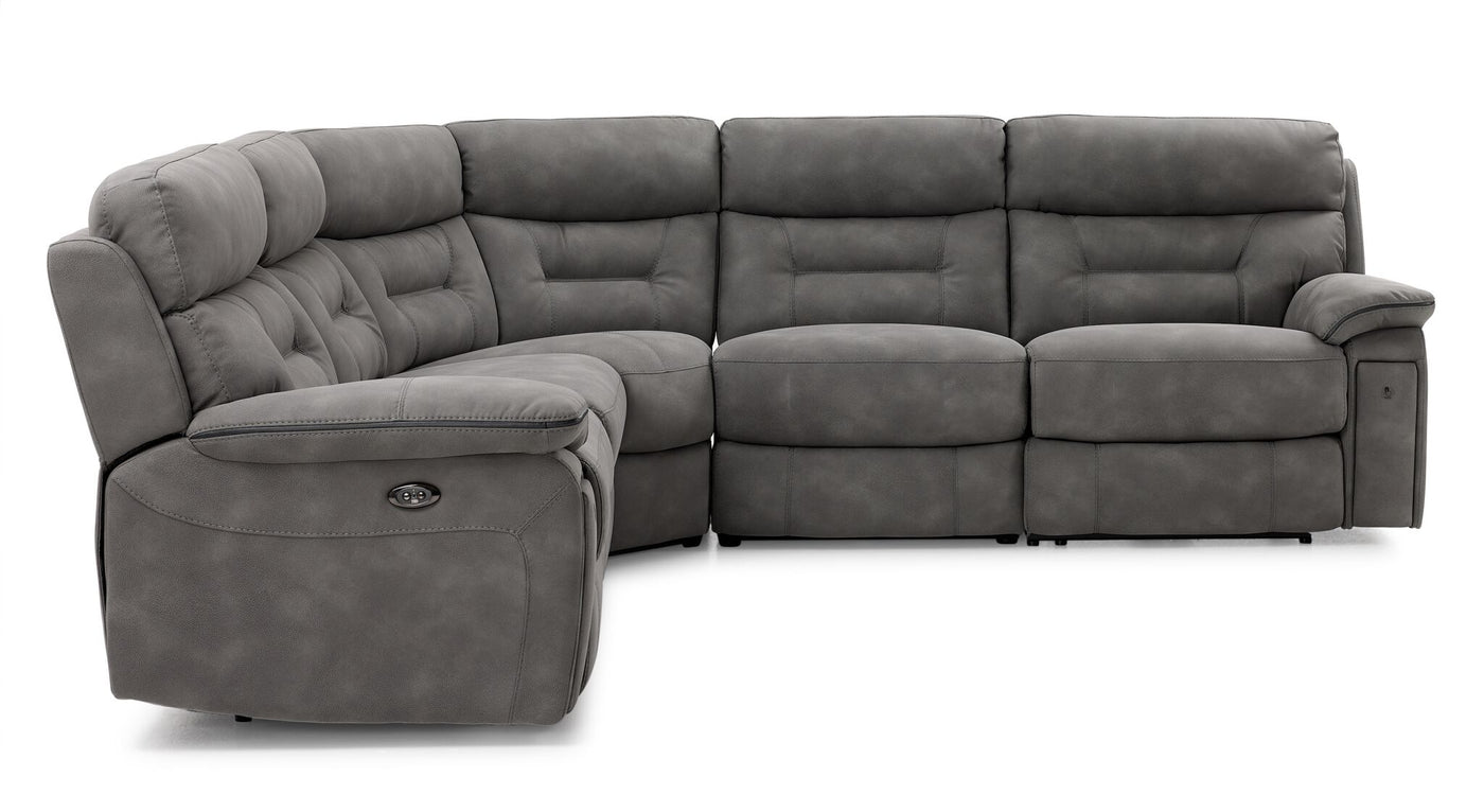 Dawson 5-Piece Power Reclining Sectional - Graphite