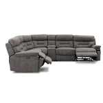 Dawson 6-Piece Power Reclining Sectional with Console - Graphite