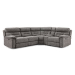 Dawson 5-Piece Power Reclining Sectional with Console - Graphite