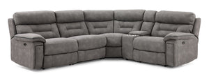 Dawson 5-Piece Power Reclining Sectional with Console - Graphite