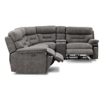 Dawson 5-Piece Power Reclining Sectional with Console - Graphite