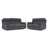 Dawson Power Reclining Sofa and Loveseat Set - Graphite