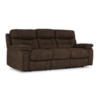 Dawson Power Reclining Sofa and Loveseat Set - Brown