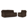 Dawson Power Reclining Sofa and Chair Set - Brown