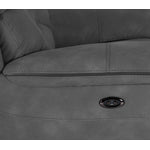 Dawson Power Reclining Sofa and Chair Set - Silver Grey