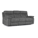 Dawson Power Reclining Sofa, Loveseat and Chair Set - Silver Grey