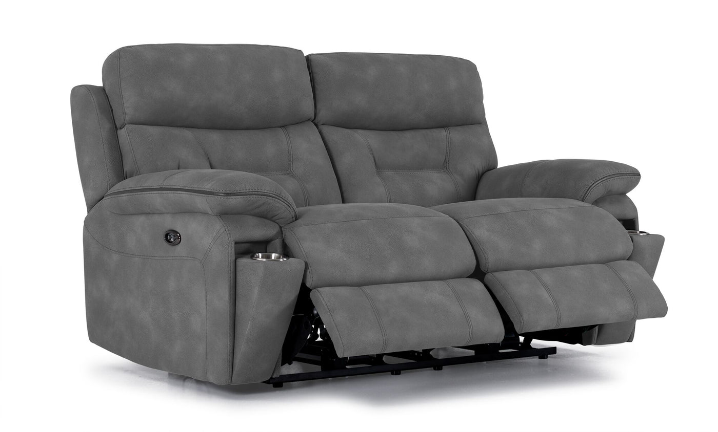 Dawson Power Reclining Loveseat - Silver Grey