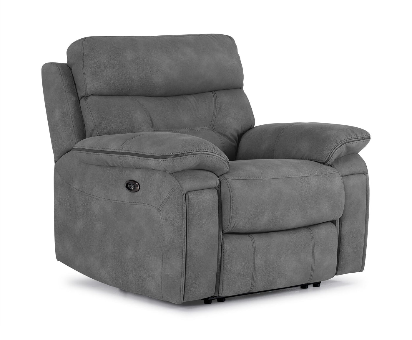 Dawson Power Reclining Sofa and Chair Set - Silver Grey