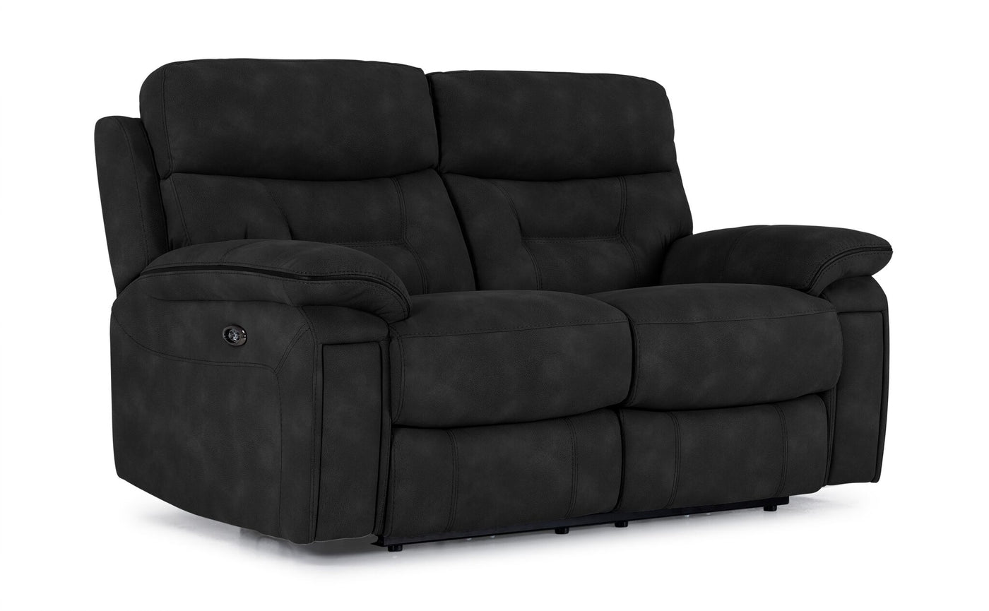 Dawson Power Reclining Sofa, Loveseat and Chair Set - Charcoal