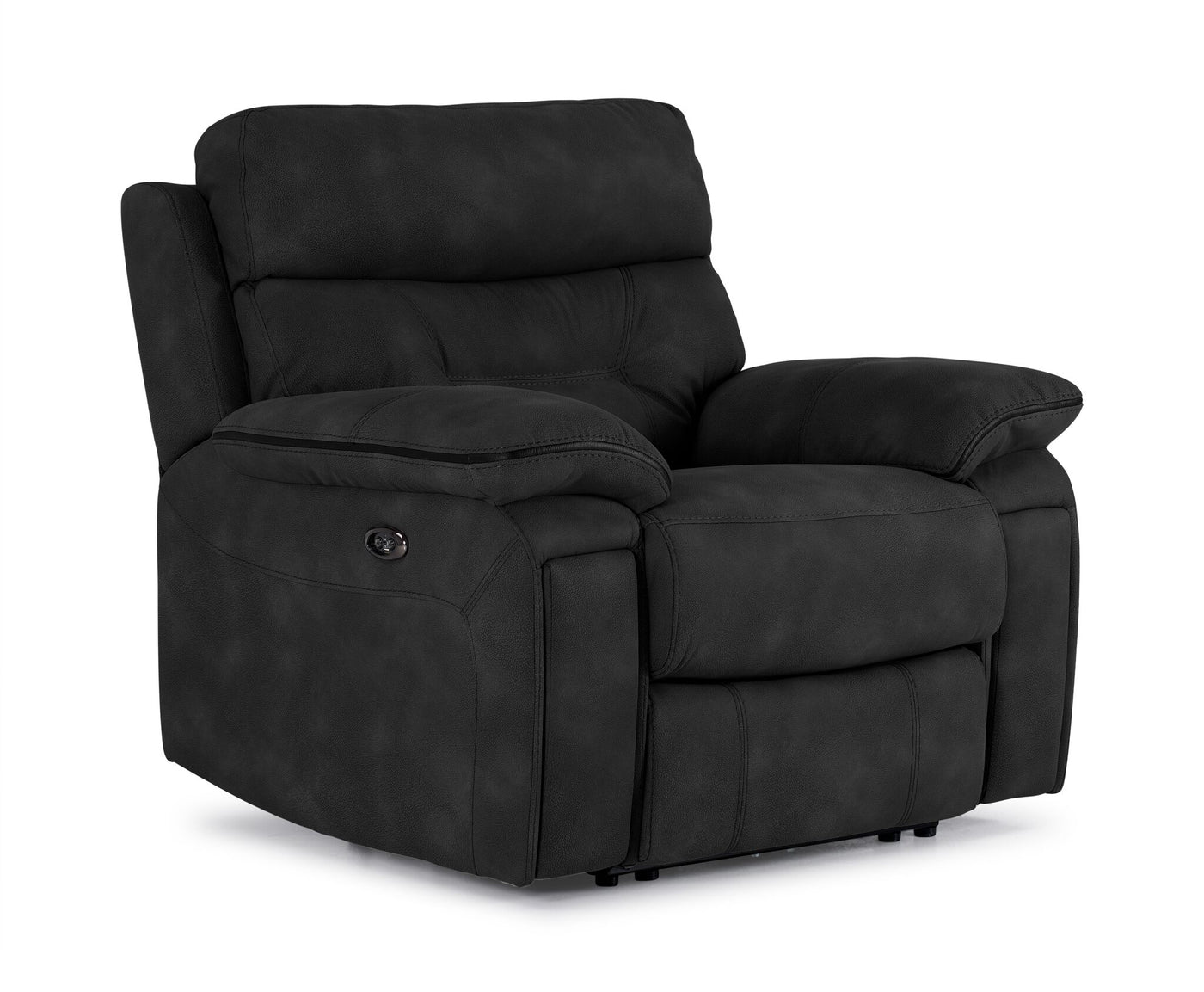 Dawson Power Reclining Sofa and Chair Set - Charcoal