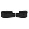 Dawson Power Reclining Sofa and Loveseat Set - Charcoal