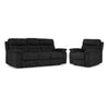 Dawson Power Reclining Sofa and Chair Set - Charcoal