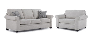 Duffield Sofa and Chair and a Half Set - Light Beige