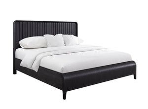 Elure 3 - Piece Queen Waterfall Panel Bed - Peppercorn