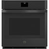 GE Black Stainless Steel 30" Built-in Convection Single Wall oven (5.0 Cu.Ft.) with No Preheat Air Fry - JTS5000DVBB