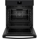 GE Black Stainless Steel 30" Built-in Convection Single Wall oven (5.0 Cu.Ft.) with No Preheat Air Fry - JTS5000DVBB