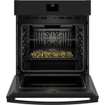 GE Black 27" Convection Wall Oven with No Preheat Air Fry (4.3 Cu.Ft.) - JKS5000DVBB