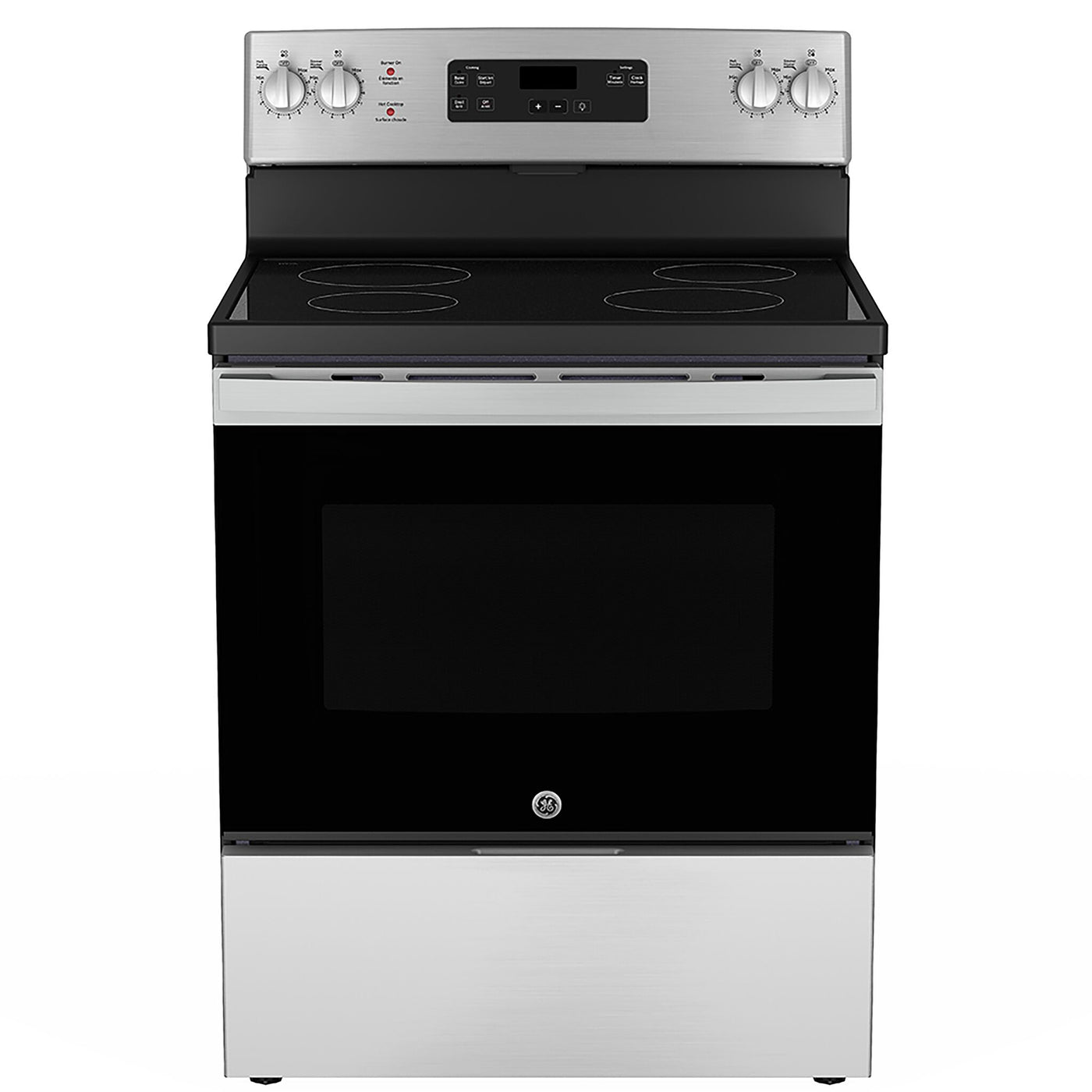 GE Stainless Steel Smooth Top Freestanding Electric Range (5.0 Cu. Ft.) - JCBS630SVSS