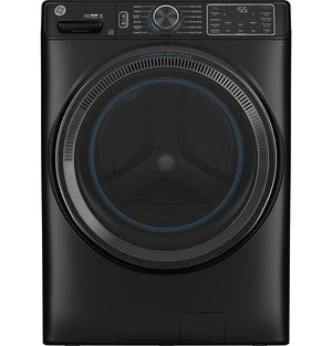 GE Black Stainless Smart Steam Front Load Washer with SmartDispense (5.8 cu.ft) - GFW655SPVDS
