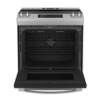 GE Stainless Steel Slide-In Electric Convection Range with No-Preheat Air Fry (5.0 Cu. Ft.) - JCS830SVSS