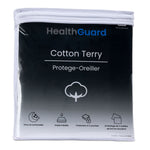 HealthGuard Premium Terry Waterproof Standard Pillow Protector - 2PK