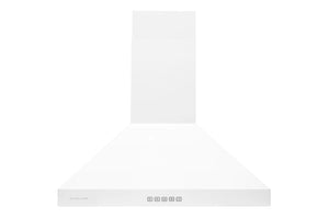 Hauslane Matte White 30" Chimney Range Hood - WM-530WHT-30P