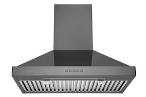 Hauslane Black Stainless Steel 30" 860 CFM Chimney Range Hood - WM-590BSS-30