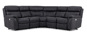 Haven 5-Piece Power Reclining Sectional - Grey