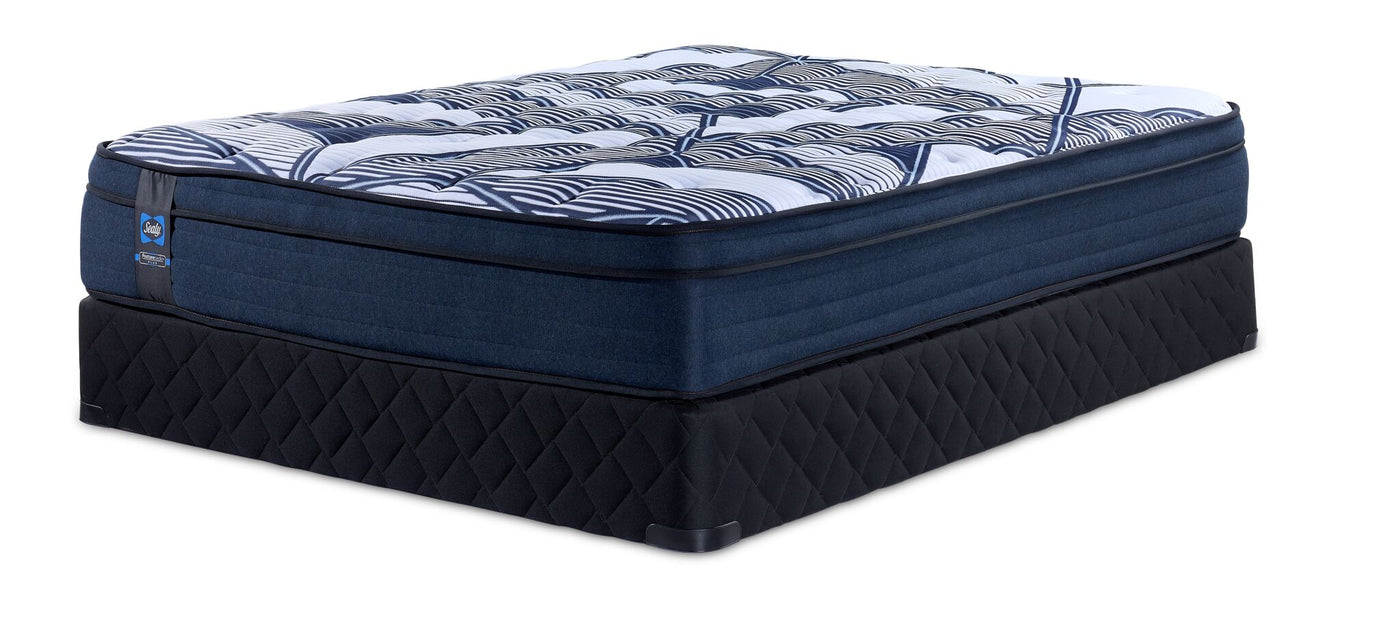 Sealy Posturepedic® Plus Sterling - Hugo II Medium Eurotop Full Mattress and Boxspring Set