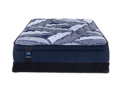 Sealy Posturepedic® Plus Sterling - Hugo II Medium Eurotop Full Mattress and Low Profile Boxspring