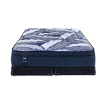 Sealy Posturepedic® Plus Sterling - Hugo II Medium Eurotop Queen Mattress and Split Low Profile Boxspring Set