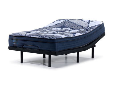 Sealy Posturepedic® Plus Sterling - Hugo II Medium Eurotop Queen Mattress L2 Motion Pro Adjustable Base