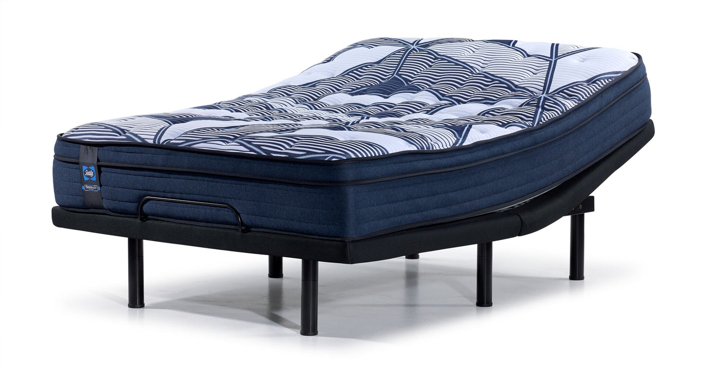 Sealy Posturepedic® Plus Sterling - Hugo II Medium Eurotop Full Mattress L2 Motion Pro Adjustable Base