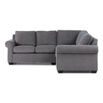 Jayden 2-Piece Sectional with Left-Facing Loveseat - Dark Grey