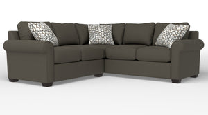 Jayden 2-Piece Sectional with Left-Facing Loveseat - Arlo Brown