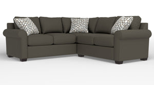 Jayden 2-Piece Sectional with Right-Facing Loveseat - Arlo Brown