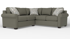 Jayden 2-Piece Sectional with Left-Facing Loveseat - Flax Brown