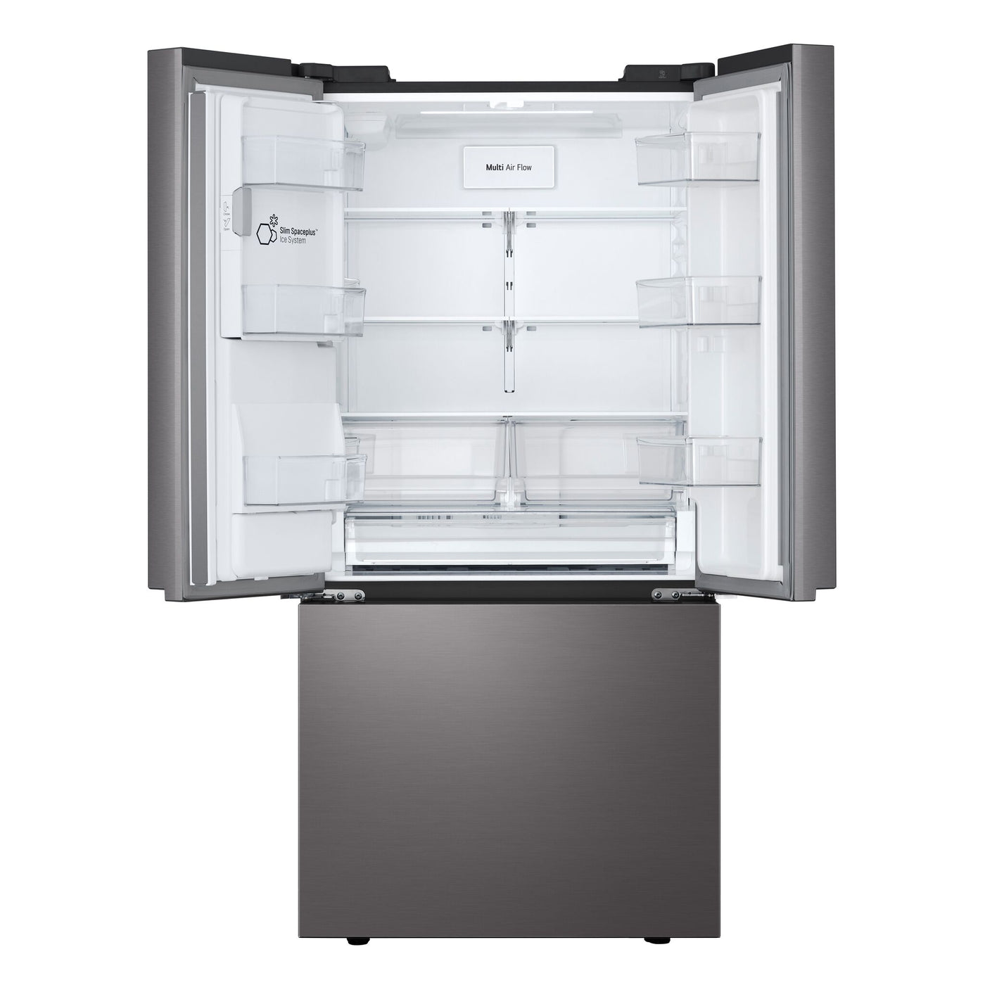 LG Smudge Resistant Black Stainless Steel French Door Refrigerator with ThinQ® Technology (24.5 Cu. Ft) - LF25S6330D