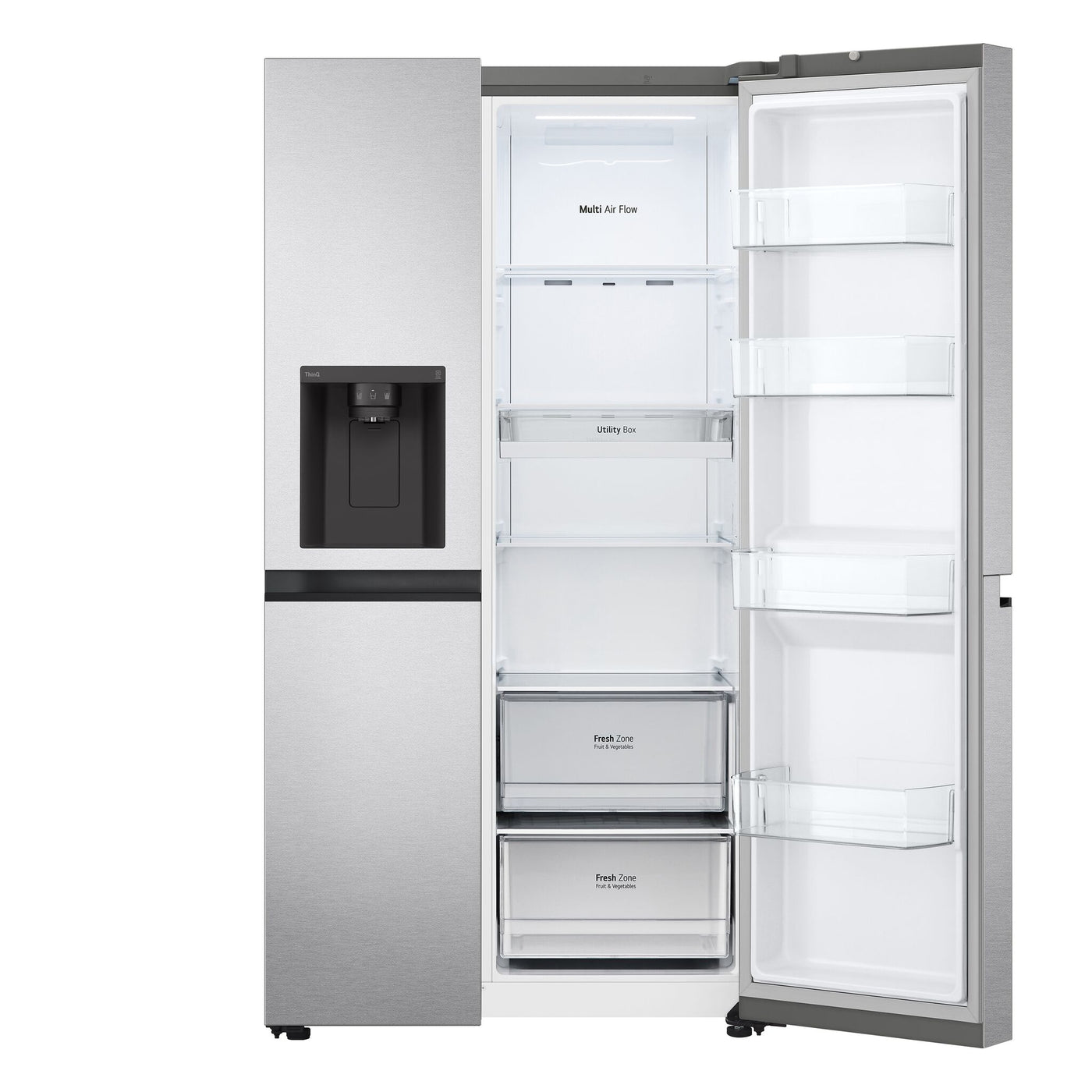 LG Platinum Silver Side by Side Refrigerator with Smooth Touch Dispenser (29 Cu.Ft) - LS29S3230V